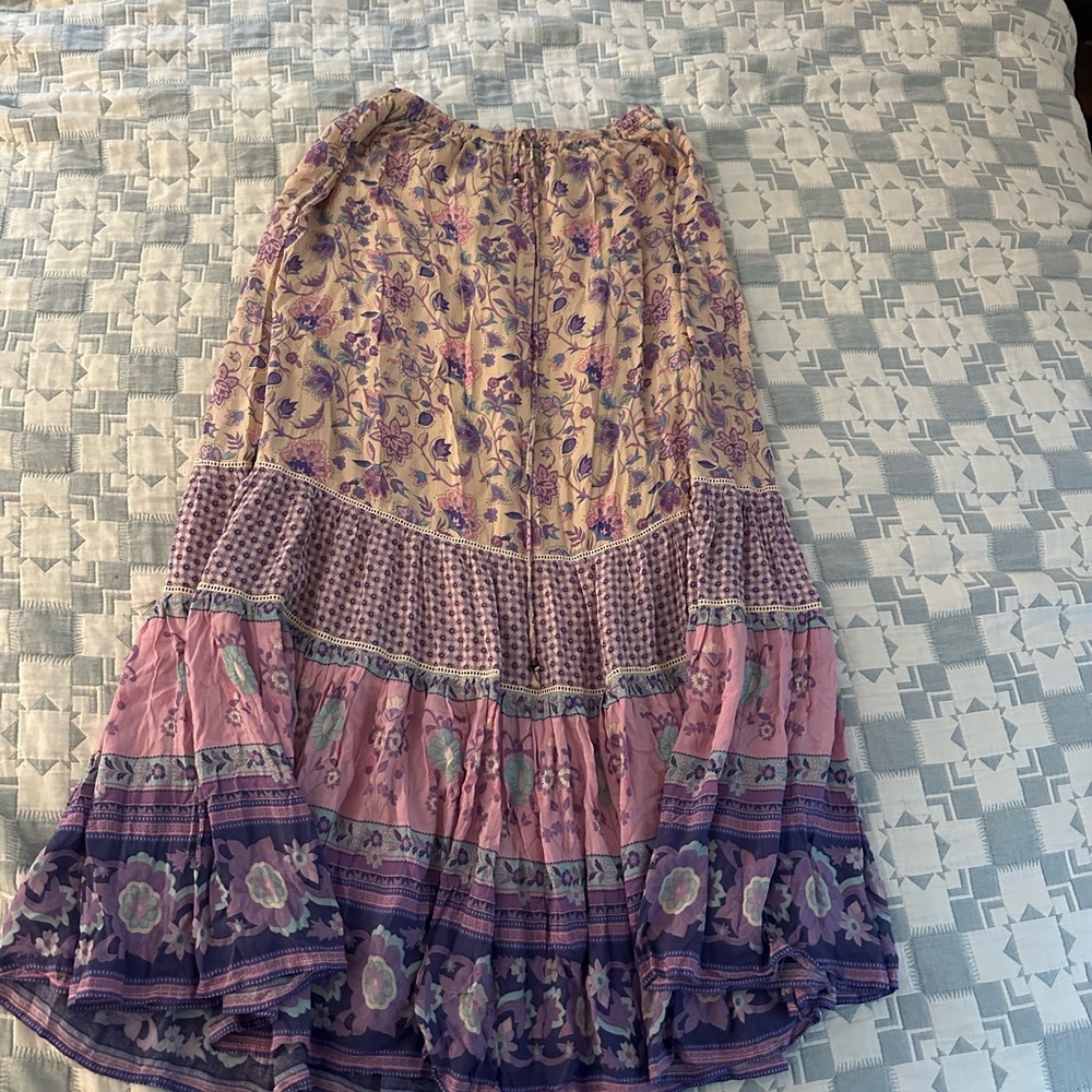 Spell Portabello Road Maxi Skirt Lavender M